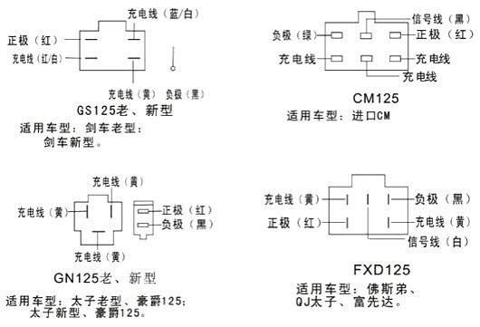 摩托車整流器接線圖 摩托車整流器接線圖