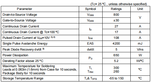 27a800v場效應管,7880mos管