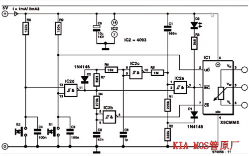 數字電位器原理,電路