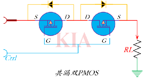 雙MOS管負載開關電路