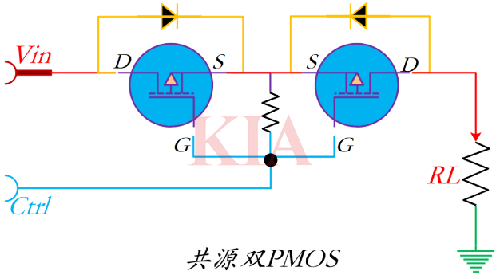 雙MOS管負載開關電路