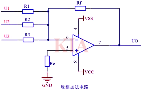 運(yùn)算放大電路圖,加減法運(yùn)算,差分放大電路-KIA MOS管